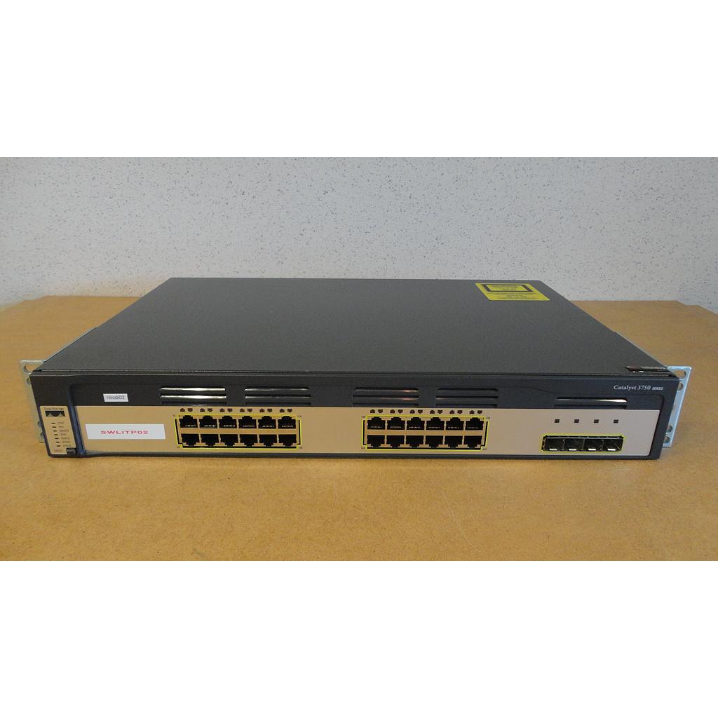 CISCO WS-C3750G-24TS-S Catalyst 3750G-24PS 24 Port POE Switch