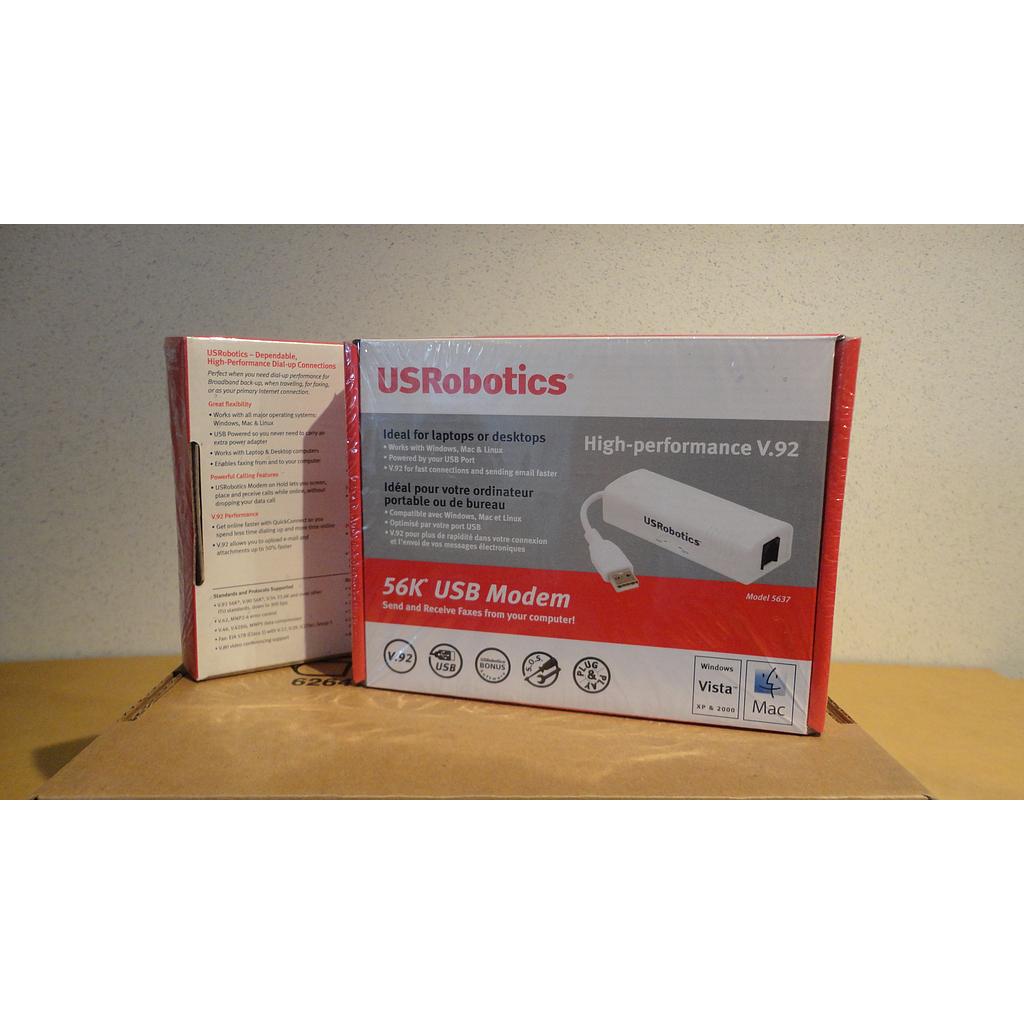 US Robotics High Performance V.92 56K USB Modem